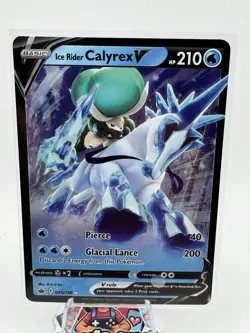 Ice Rider Calyrex V 45/198 Pokemon Card Ultra rare Chilling Reign NM - Image 1