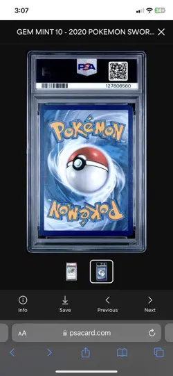 PSA 10 Rayquaza Amazing Rare 138/185 Vivid Voltage 2020 Pokemon Mint! - Image 2