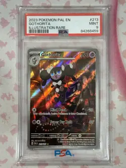 2023 POKEMON PAL EN-PALDEA EVOLVED ILLUSTRATION RARE #213 GOTHORITA PSA 9 - Image 3