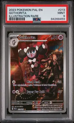 2023 POKEMON PAL EN-PALDEA EVOLVED ILLUSTRATION RARE #213 GOTHORITA PSA 9 - Image 4