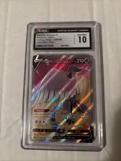 Pokemon Galarian Articuno V Ultra Rare Card 169/198 Chilling Reign GEM MINT 10 - Image 1