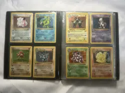 Pokemon Complete WOTC Shadowless Base Set /102. vintage Binder Included - Image 3