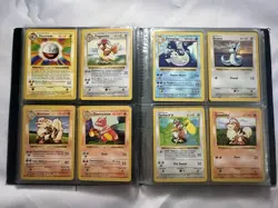 Pokemon Complete WOTC Shadowless Base Set /102. vintage Binder Included - Image 5
