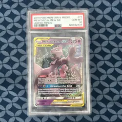 Mewtwo & Mew GX 71/236 Unified Mind Tag Team Pokemon PSA 10 Gem Mint - Image 1