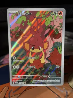 2025 Pokemon SV White Flare Pansear Illustration Rare #099/086 - Image 1