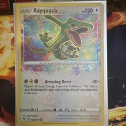 Pokemon Rayquaza 138/185 Amazing Rare Holo Swsh04 Vivid Voltage 2020 Dragon - Image 1