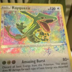 Pokemon Rayquaza 138/185 Amazing Rare Holo Swsh04 Vivid Voltage 2020 Dragon - Image 3