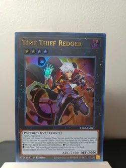 YuGiOh! - Time Thief Redoer - 1st Edition Ultra Rare RA01-EN041 NM - Image 1