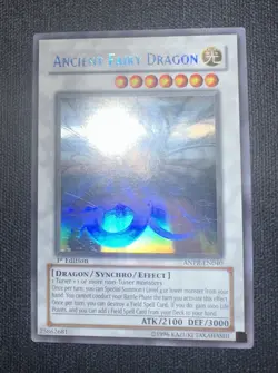 Yu-Gi-Oh Ancient Fairy Dragon ANPR-EN040 Ghost Rare 1st Edition NM - Image 1