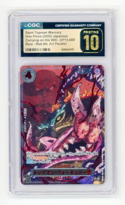 【Saint Topman Warcury】2025 One Piece JPN. OP13-089 R. Red Alt. Art CGC 10 - Image 1