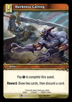Light Play WoW TCG Darkness Calling Death Knight Starter World of Warcraft - Image 1
