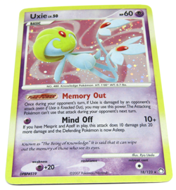Uxie 18/123 Holo Rare Swirl D&P Mysterious Treasures - Pokemon Card Near Mint - Image 1