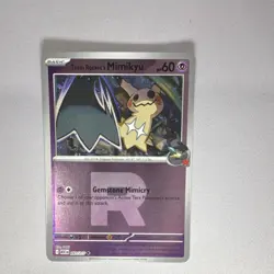 Pokemon Team Rocket's Mimikyu 097/217 Basic Stamped Holo Card 60 HP 2026 - Image 1