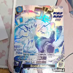 One Piece CCG Boeuf Burst Event Card Holo OP12-060 Straw Hat Crew Cost 3 - Image 1