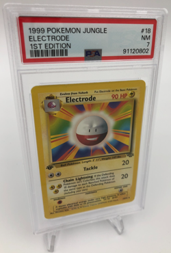 1999 POKEMON JUNGLE Trading Card ELECTRODE #18/64 1ST EDITION graded PSA NM 7 - Image 1