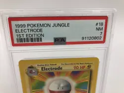 1999 POKEMON JUNGLE Trading Card ELECTRODE #18/64 1ST EDITION graded PSA NM 7 - Image 2