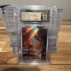 Pokemon 2023 Japanese Charmander #151 Art Rare Holo CGC Pristine 10 Card Lot - Image 1