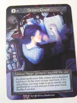 Dream Quest Non-Foil Unique Sorcery Beta TCG Trading Card - Image 1