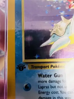 CGC 9 Lapras (1st Ed.) Fossil 10/62 Holo Pokemon Card B16 - Image 4