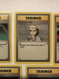 Lot Of 5 Trainer Pokemon Base Set Unlimited Cards - NM - Image 3