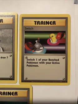 Lot Of 5 Trainer Pokemon Base Set Unlimited Cards - NM - Image 4