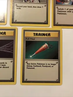 Lot Of 5 Trainer Pokemon Base Set Unlimited Cards - NM - Image 5