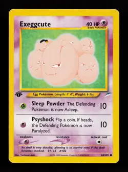 Exeggcute 64/105 Common Neo Destiny 1st Edition Pokemon Card - Image 1