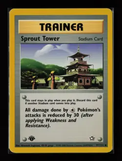 Sprout Tower 97/111 Uncommon Neo Genesis 1st Edition Non Holo Pokemon Card - Image 1