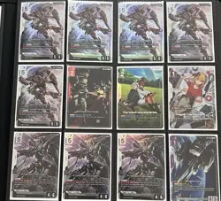 Gundam TCG collection Binder Plus Starter Decks And Playmats Card Lot READ - Image 3