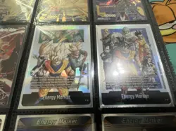 Son Goku E-91E-92 Energy Marker Manga Promo Gold Dragon Ball Card English Fusion - Image 1