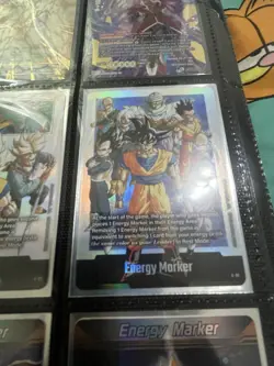 Son Goku E-91E-92 Energy Marker Manga Promo Gold Dragon Ball Card English Fusion - Image 3