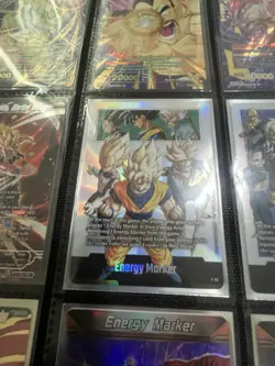 Son Goku E-91E-92 Energy Marker Manga Promo Gold Dragon Ball Card English Fusion - Image 4