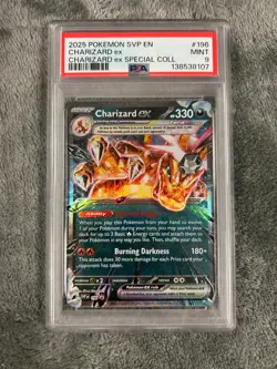 Charizard ex 196 Sv: Scarlet & Violet Promo Cards Holo PSA 9 - Image 1