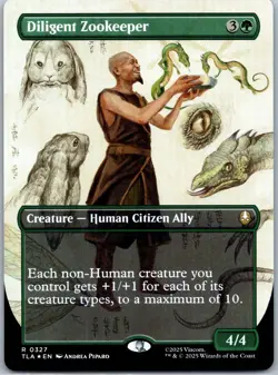 Diligent Zookeeper (Borderless) R Avatar: The Last Airbender 327 NM - Image 1