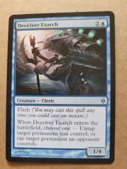 Magic the Gathering MTG Deceiver Exarch (33) Blue New Phyrexia LP BULK DISCOUNT - Image 1