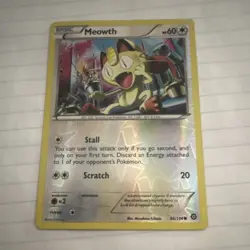 Pokemon TCG Meowth 88/114 Basic Holo 2016 Card English Masakazu Fukuda Standard - Image 2