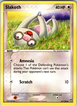 Slakoth 63/108 Power Keepers Pokemon TCG LP Normal - Image 1