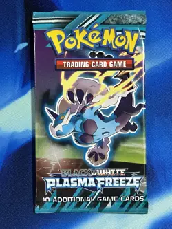 Pokemon TCG 2013 Black & White Plasma Freeze Booster Pack Sealed Thundurus Art - Image 1