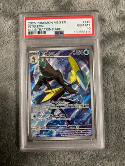 2025 POKEMON MEG EN-MEGA EVOLUTION ILLUSTRATION RARE #142 INTELEON PSA 10 - Image 1