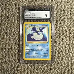 1999 POKEMON BASE SET DEWGONG #25/102 -FRESHLY GRADED -CGC 9/MINT - NICE! - Image 1