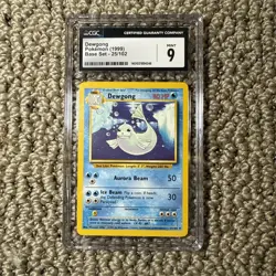 1999 POKEMON BASE SET DEWGONG #25/102 -FRESHLY GRADED -CGC 9/MINT - NICE! - Image 3