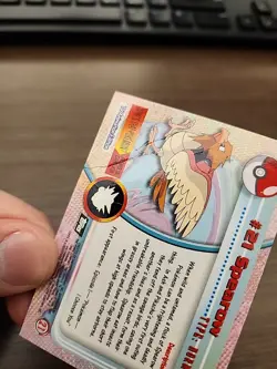 Pokemon Topps TV Animation Edition #21 Spearow! Black Logo! HOLO! DMG! - Image 4