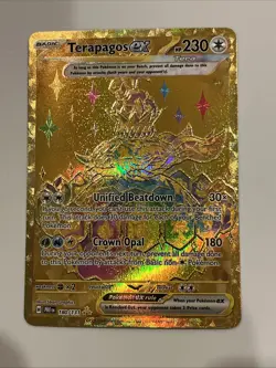 Terapagos ex 180/131 Sv: Prismatic Evolutions Holo Hyper Rare Full Art Pokemon - Image 1