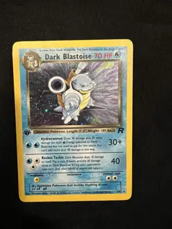 Pokemon Dark Blastoise Team Rocket 1st Edition Holo 3/82 & Holo Non First Ed - Image 3