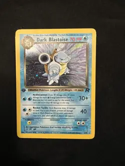 Pokemon Dark Blastoise Team Rocket 1st Edition Holo 3/82 & Holo Non First Ed - Image 4