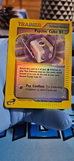 Pokemon TCG Psychic Cube 01 Aquapolis 132/147 Reverse Holo Uncommon - Image 1