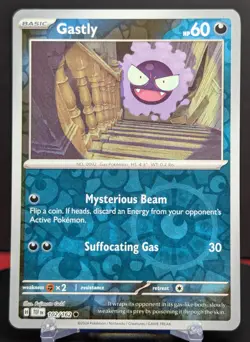 Pokemon Gastly #102/162 English Temporal Forces Reverse Holo - Image 1