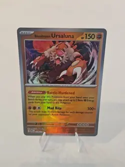 Bloodmoon Ursaluna 054/131 Master Ball Pattern Prismatic Evolutions Pokemon TCG - Image 1