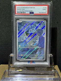 2023 POKEMON PAR EN-PARADOX RIFT 189 MANTYKE ILLUSTRATION RARE - PSA 9 Mint - Image 1