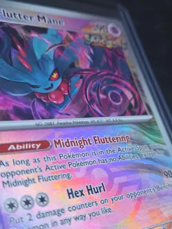 Flutter Mane Master Ball Holo 043/131 2025 Pokemon Prismatic Evolutions NM - Image 3